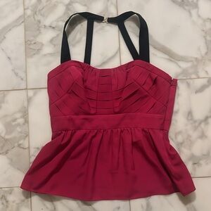 Parameter pink halter sweetheart top Sz 8